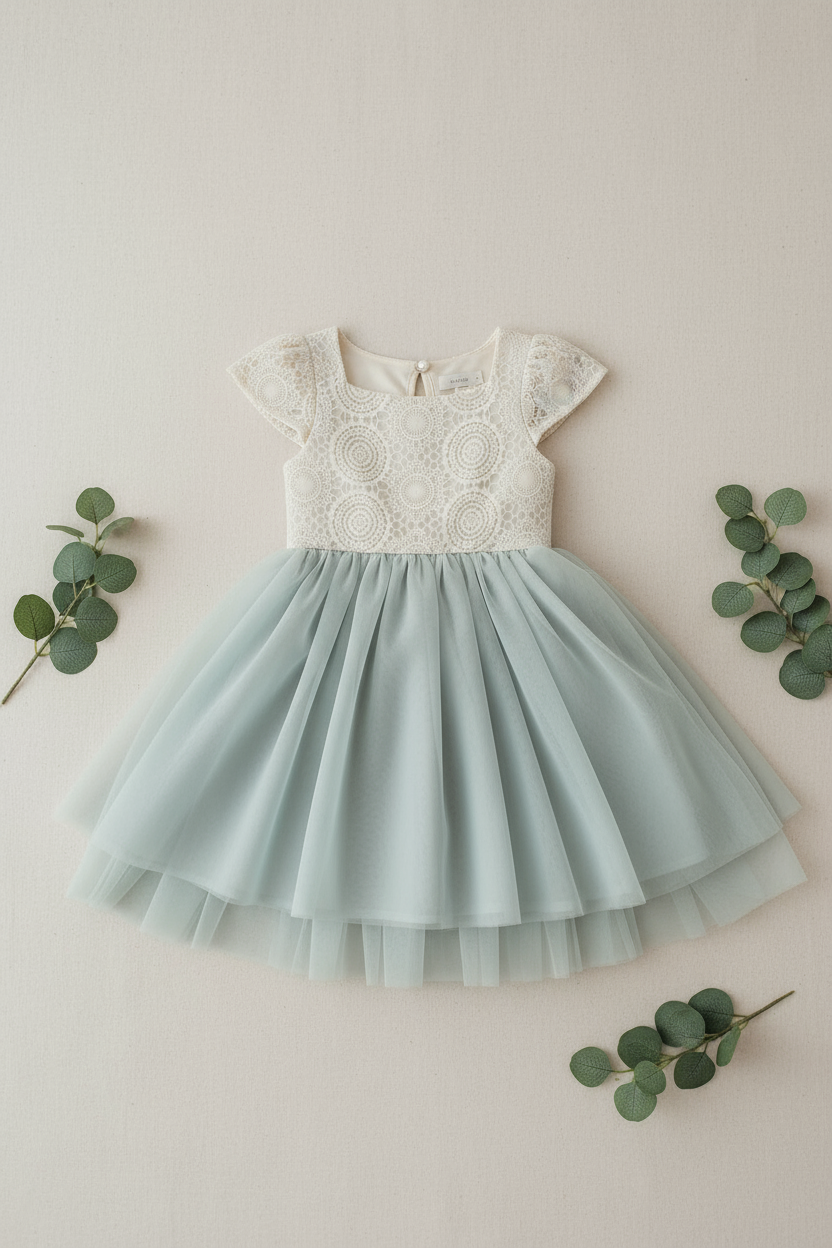 INDIE BLUE Dresses Aria Dress (airy blue tulle)