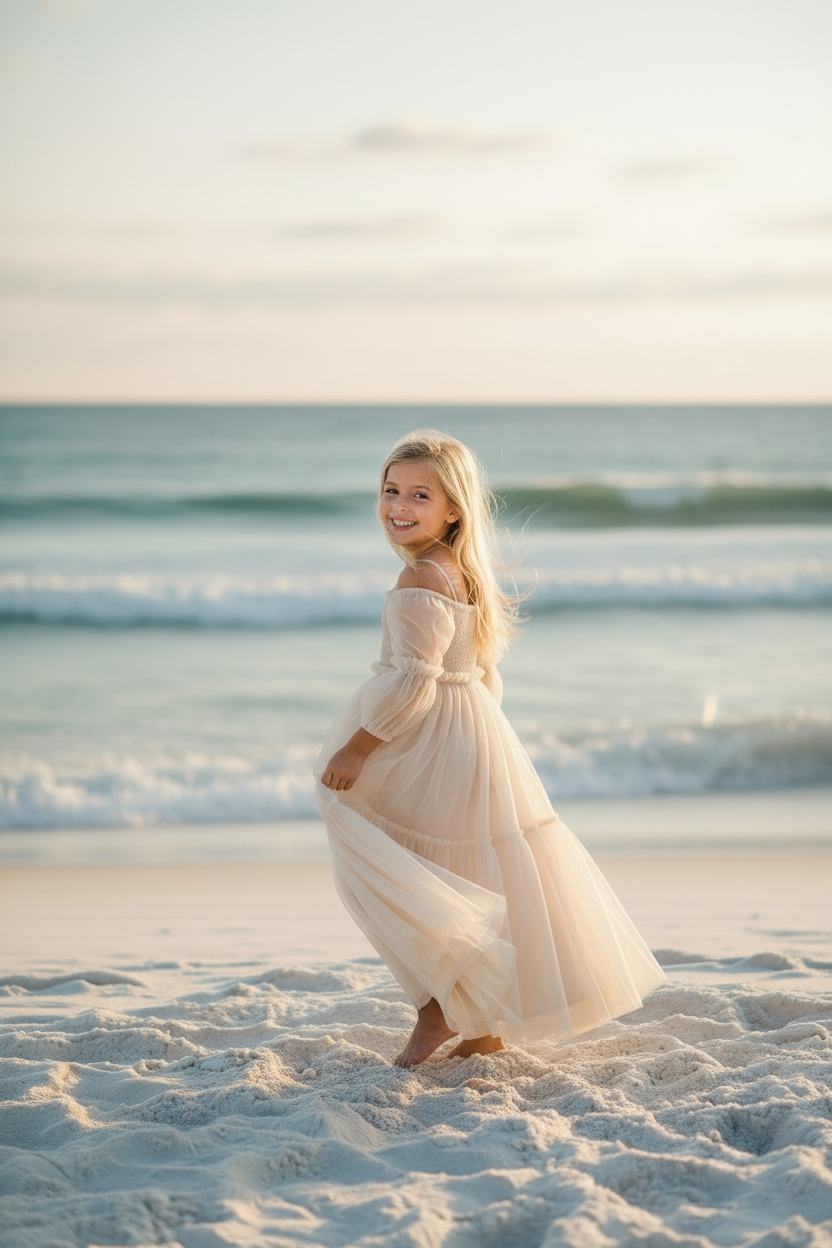 INDIE BLUE Dresses Pippa Maxi (natural tulle)