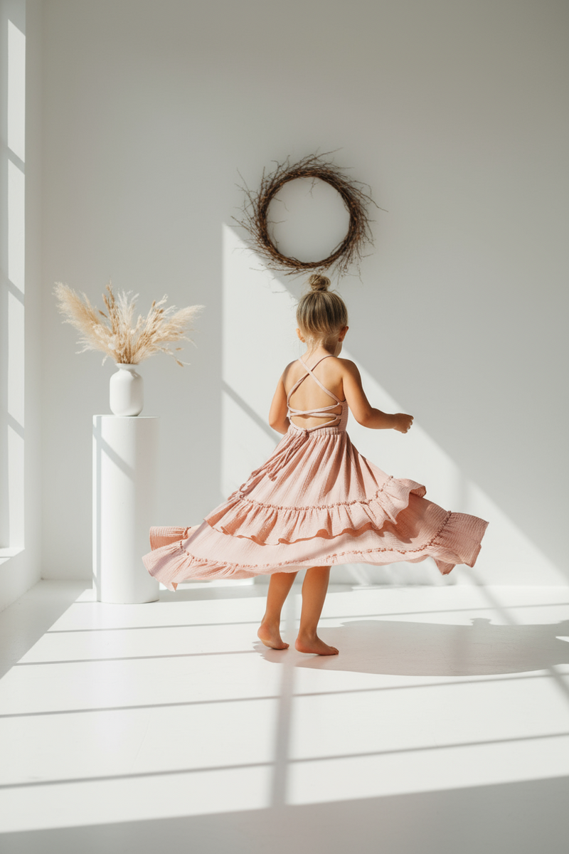 INDIE BLUE Dresses Wendy Dress (peony muslin)