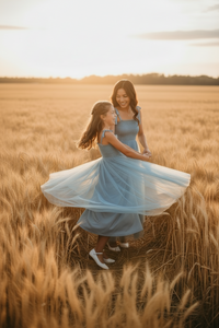 INDIE BLUE Women Women's Isa Maxi (blue ombre tulle)