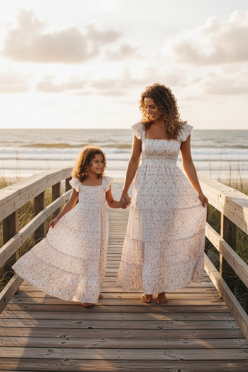 SS Girl's Dress Marabella Dress (wispy floral)