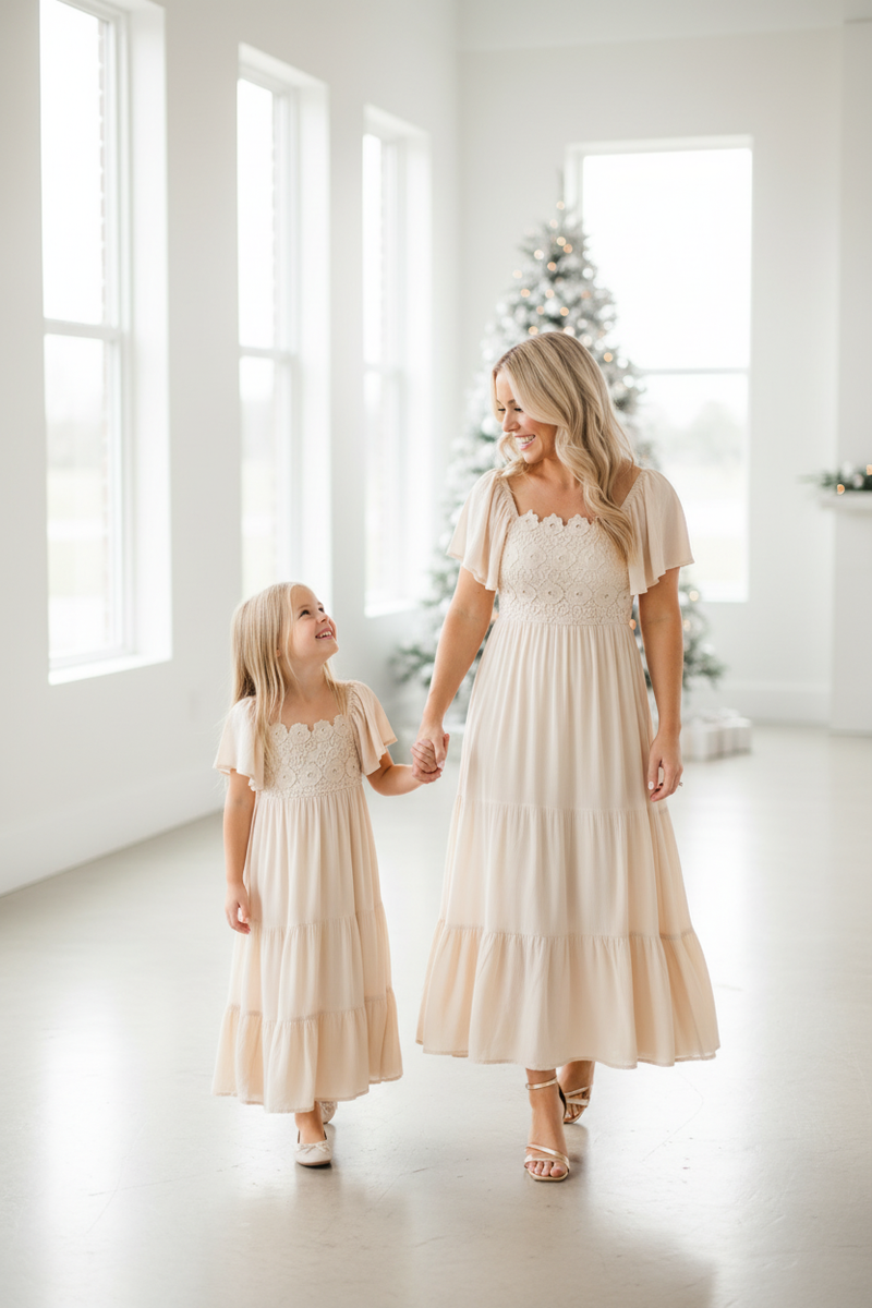 INDIE BLUE Women Women's Winnie Lace Dress (natural)