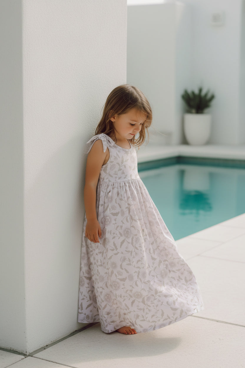LB Girl's Dress Liza Maxi (windblown floral)