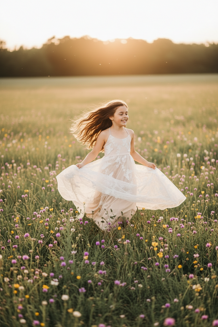 INDIE BLUE Dresses Butterfly Dress (natural)