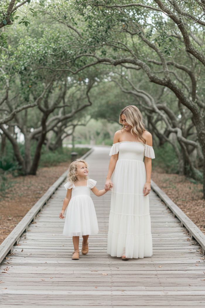 SS Girl's Dress Juliet Dress (antique ivory tulle)