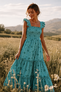 SS Women's Pia Dress Jade Bloom