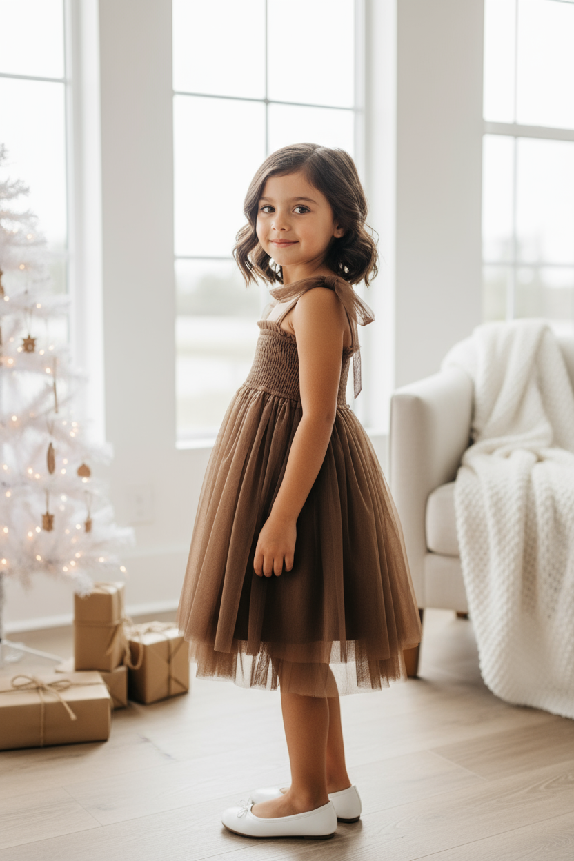 INDIE BLUE Dresses Isa Dress (cedar tulle)