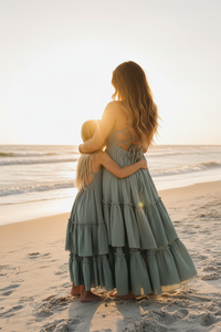 Embracing backlit - hair down