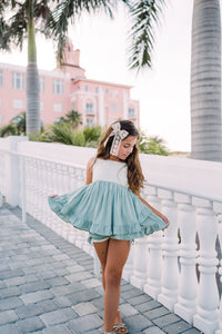 Penny Tunic Set (sage blue) FINAL SALE