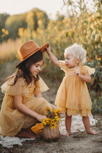 Fawn Dress (saffron tulle)