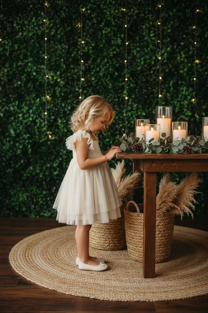 Fawn Dress - curly blonde hair