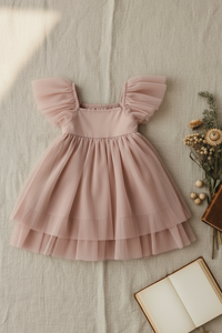 INDIE BLUE Dresses Fawn Dress (soft pink tulle)