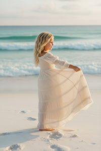 INDIE BLUE Dresses Pippa Maxi (natural chiffon)