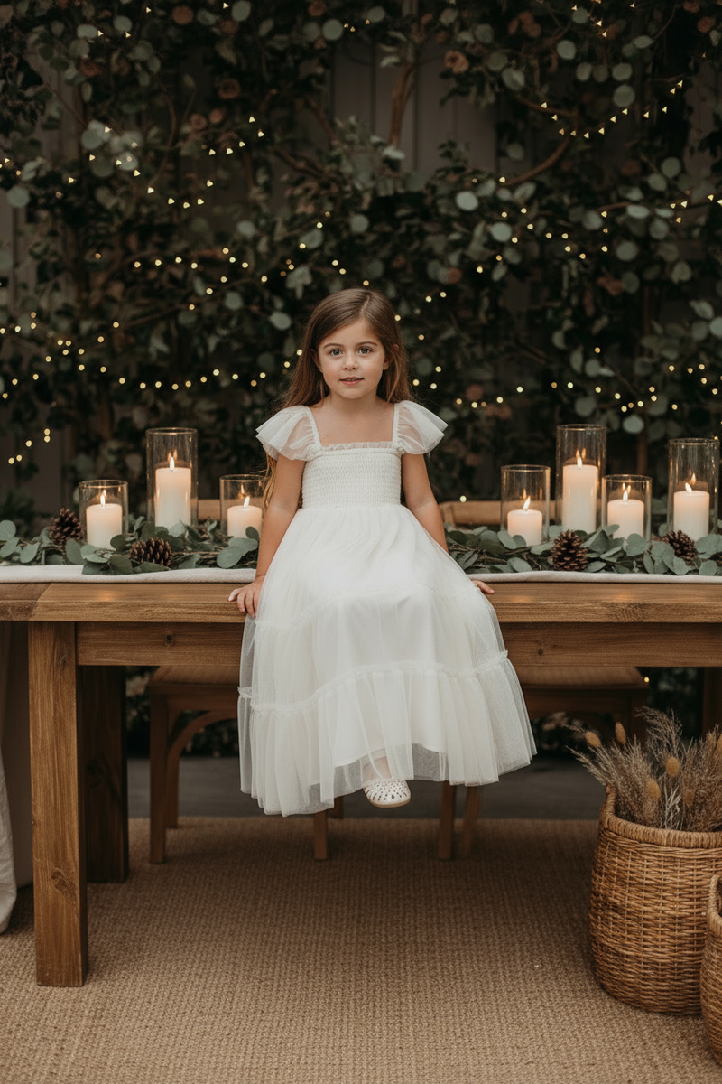 Marabella Dress (antique ivory tulle)