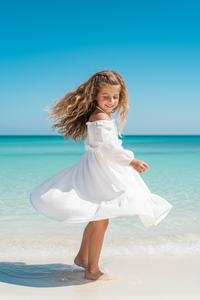 INDIE BLUE Dresses Pippa Dress (white muslin)