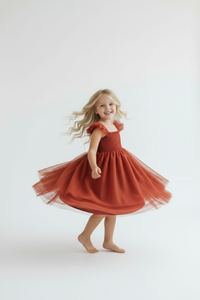 INDIE BLUE Dresses Juliet Dress (venetian red tulle)