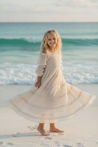 INDIE BLUE Dresses Pippa Maxi (natural chiffon)