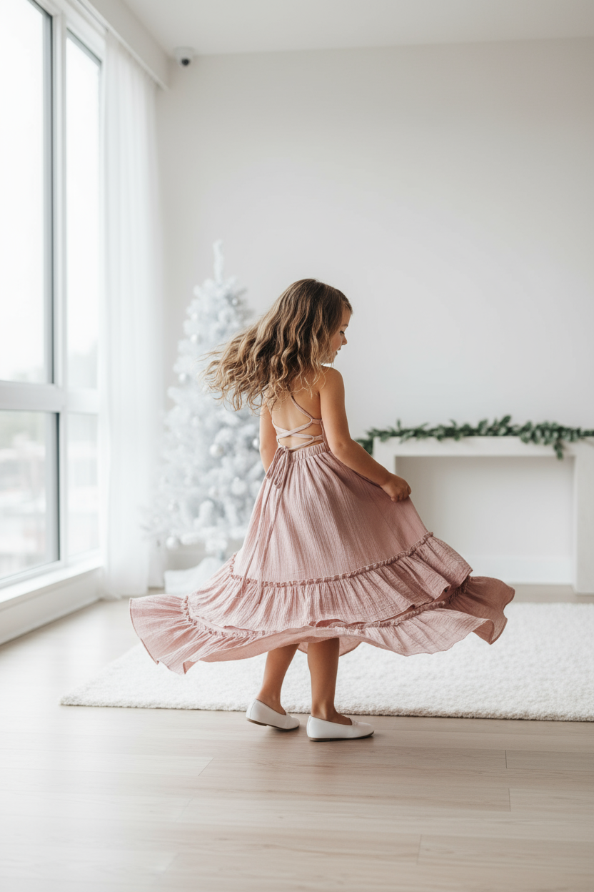 INDIE BLUE Dresses Wendy Dress (peony muslin)