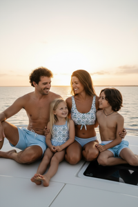 LB Women's Swim Women’s Tie Front Set (bluebell)