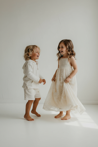 INDIE BLUE Dresses Madeline Lace Dress (ivory)