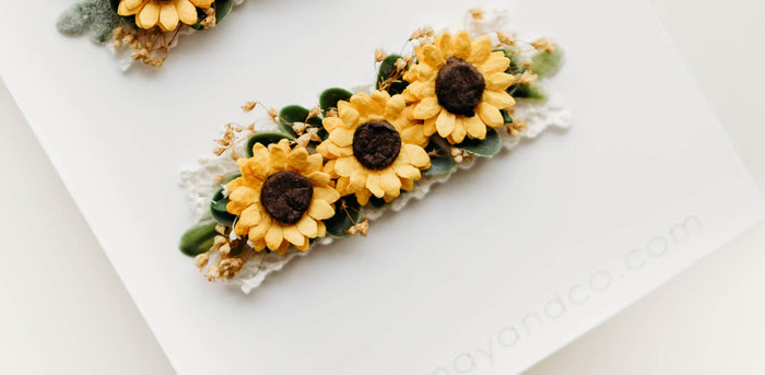 Little Sunflower Clip Set