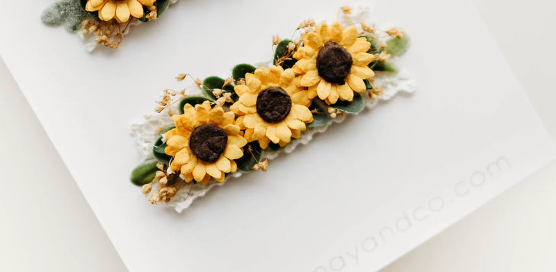 Little Sunflower Clip Set