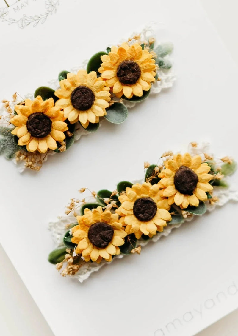 Little Sunflower Clip Set