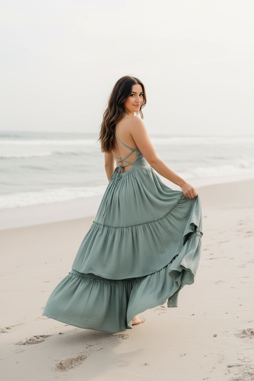 Looking over shoulder