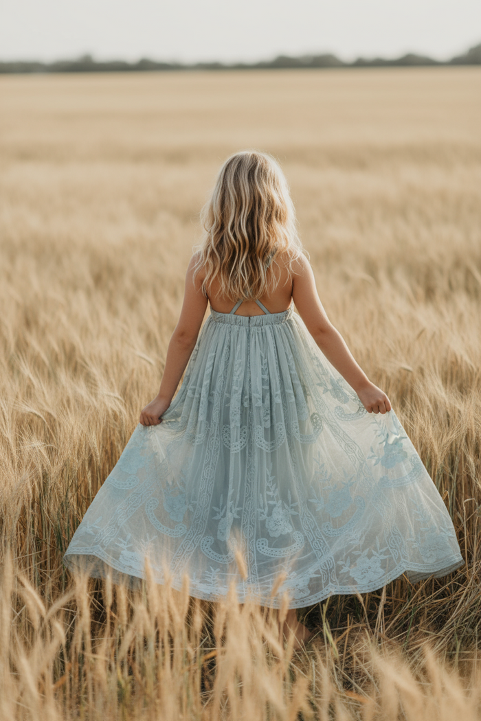 INDIE BLUE Dresses Madeline Lace Dress (airy blue)