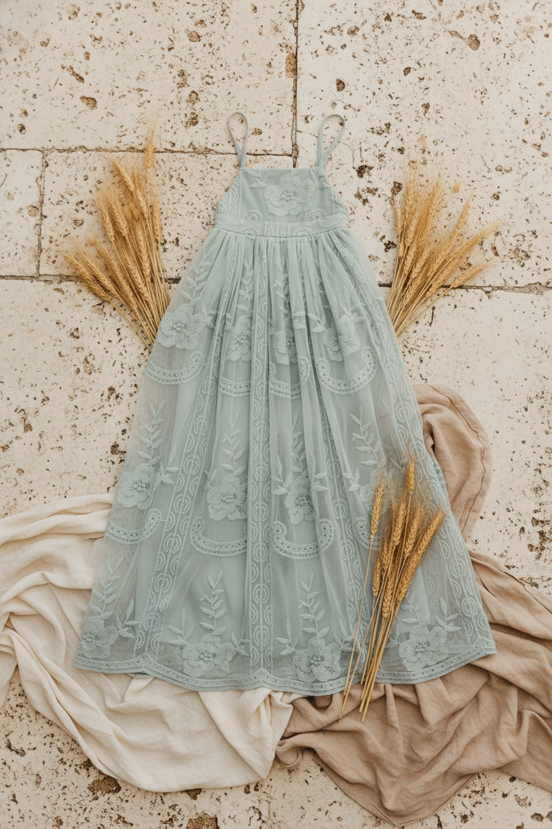 INDIE BLUE Dresses Madeline Lace Dress (airy blue)