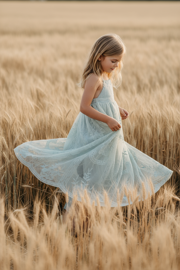 INDIE BLUE Dresses Madeline Lace Dress (airy blue)