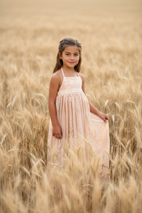 INDIE BLUE Dresses Madeline Lace Dress (natural pink)