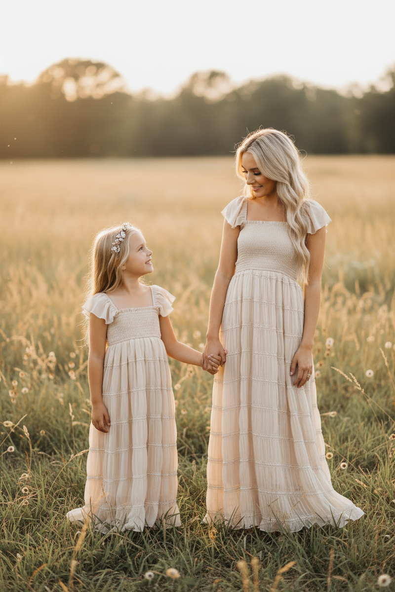 INDIE BLUE Dresses Marabella Dress (natural chiffon)