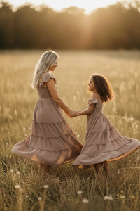 INDIE BLUE Dresses Marabella Dress (mocha muslin)