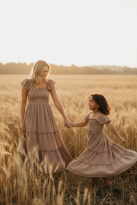 INDIE BLUE Dresses Marabella Dress (mocha muslin)