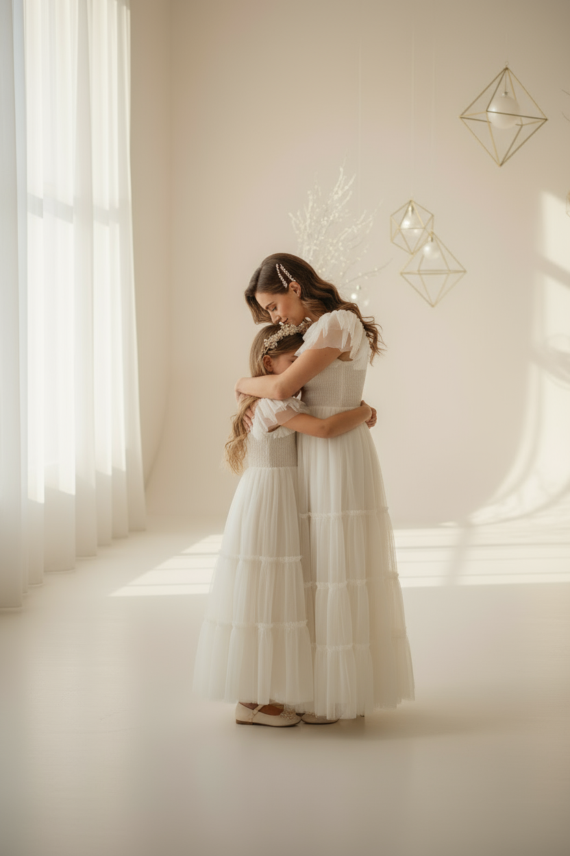 Marabella Dress (antique ivory tulle)