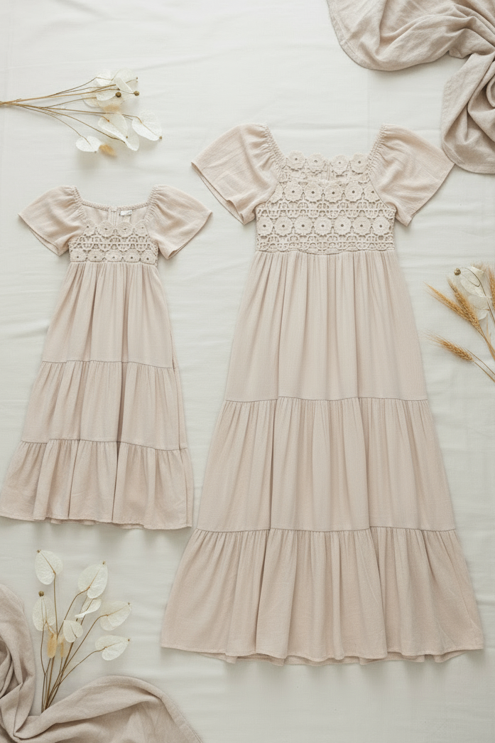 INDIE BLUE Women Women's Winnie Lace Dress (natural)