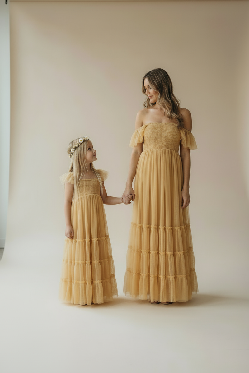 INDIE BLUE Women Women's Marabella Dress (saffron tulle)