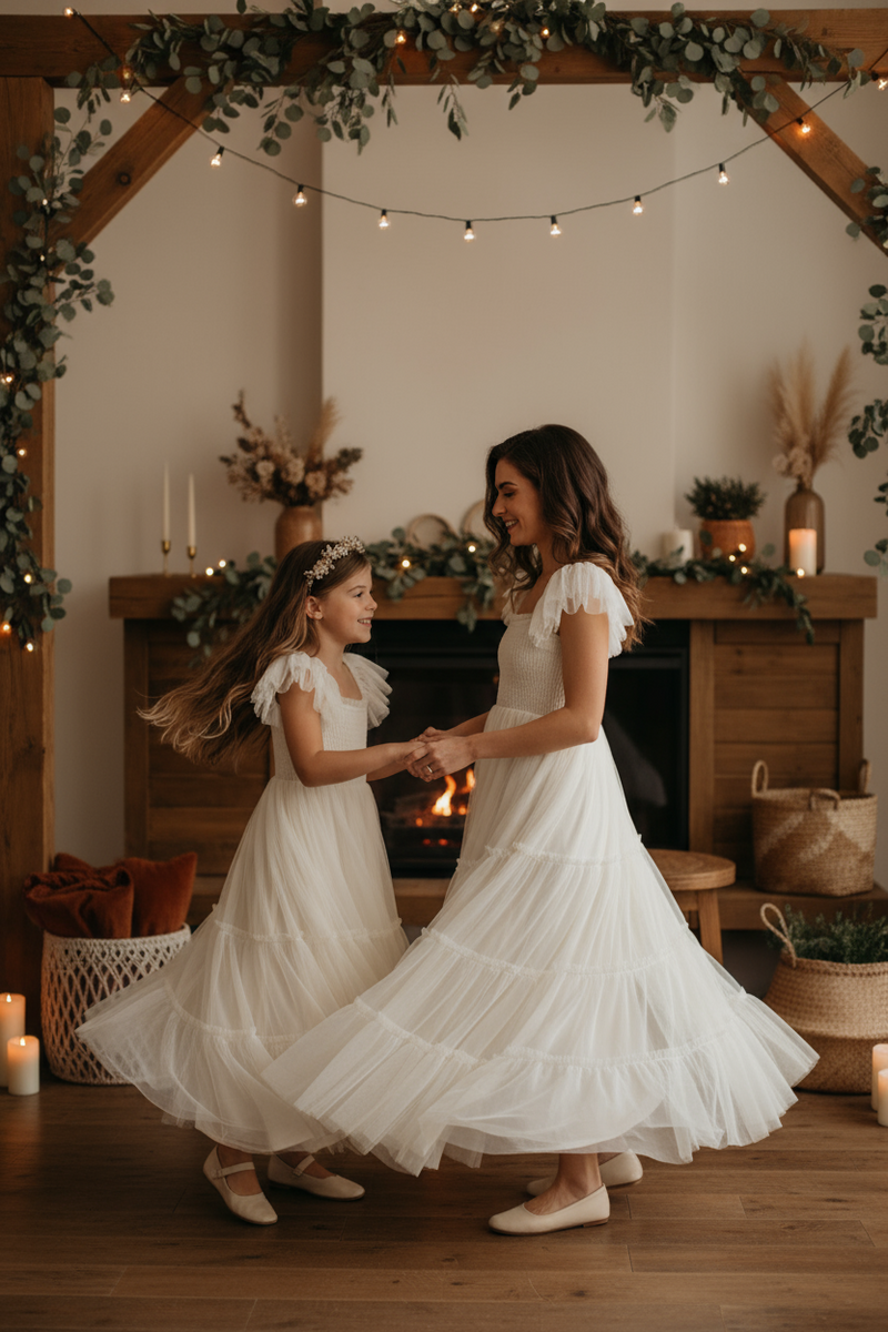 Marabella Dress (antique ivory tulle)