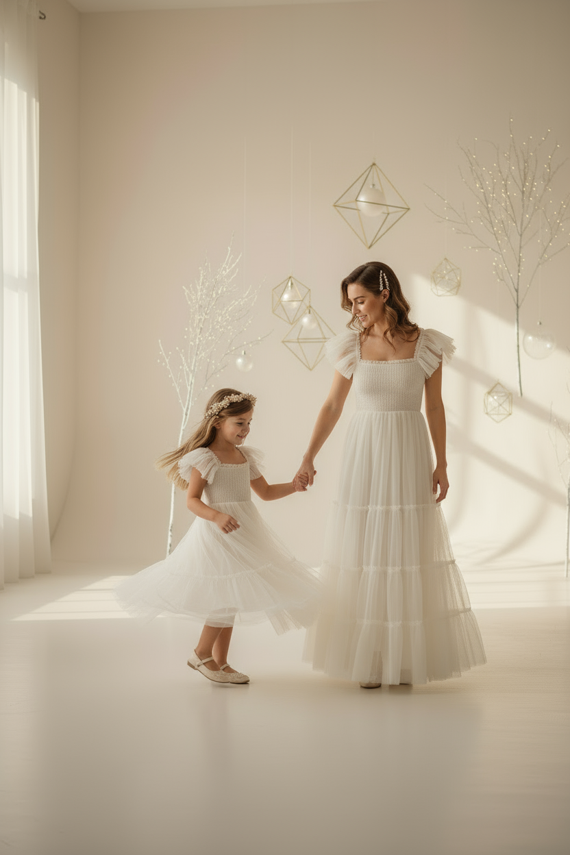 Marabella Dress (antique ivory tulle)