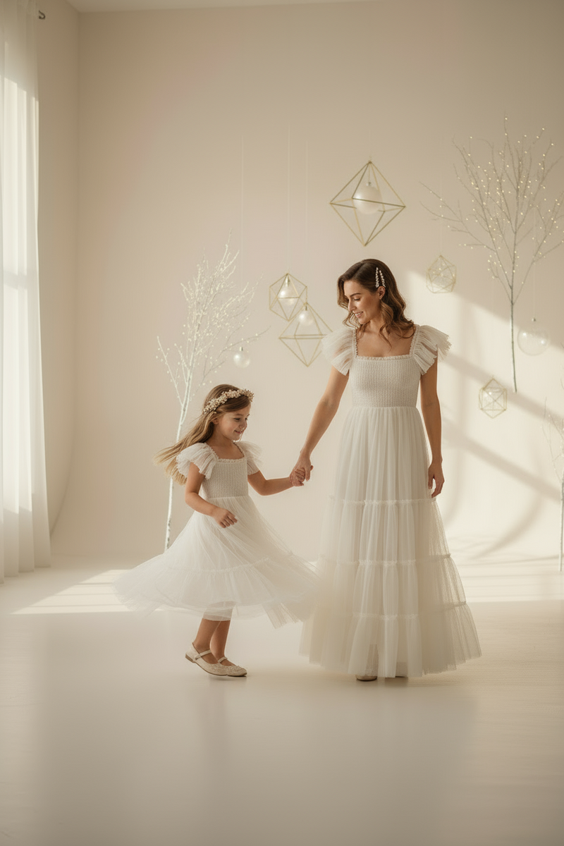 Marabella Dress (antique ivory tulle)