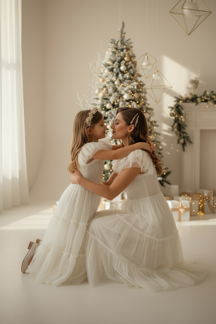 Women's Marabella Dress (antique ivory tulle)