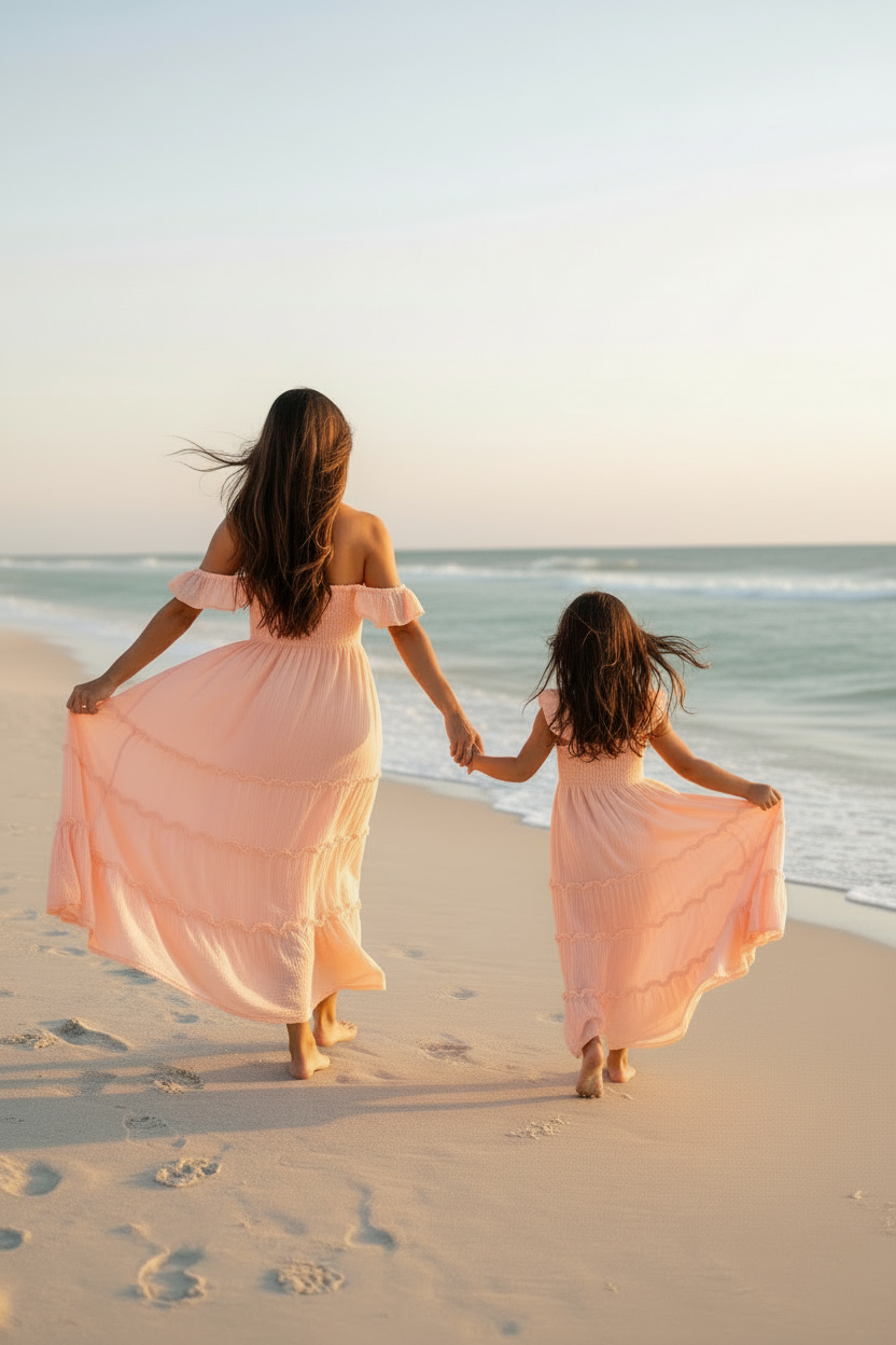 SS Women's Dress Women's Marabella Dress (vibrant coral muslin)