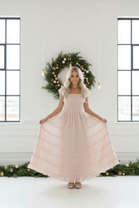 INDIE BLUE Women Women's Marabella Dress (soft pink chiffon)