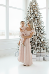 INDIE BLUE Dresses Marabella Dress (soft pink chiffon)