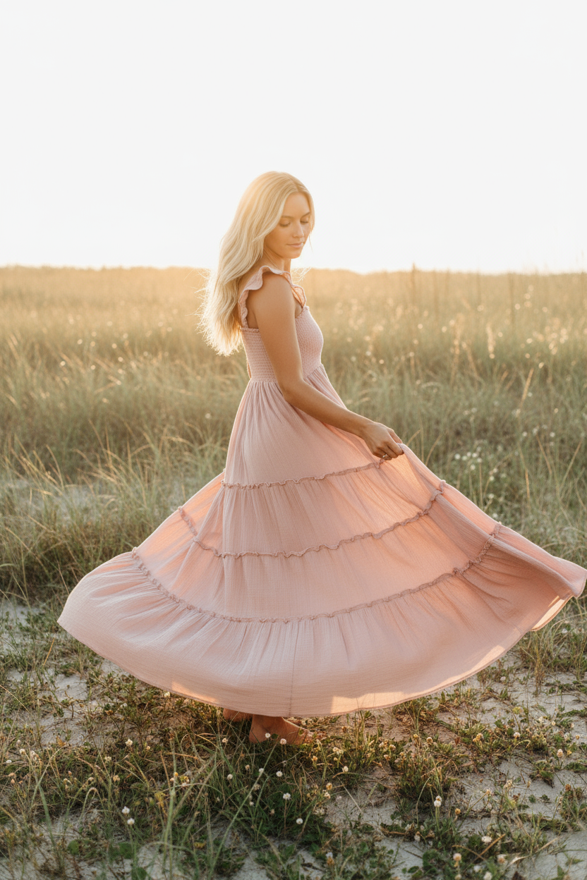 INDIE BLUE Women Women's Marabella Dress (peony muslin)