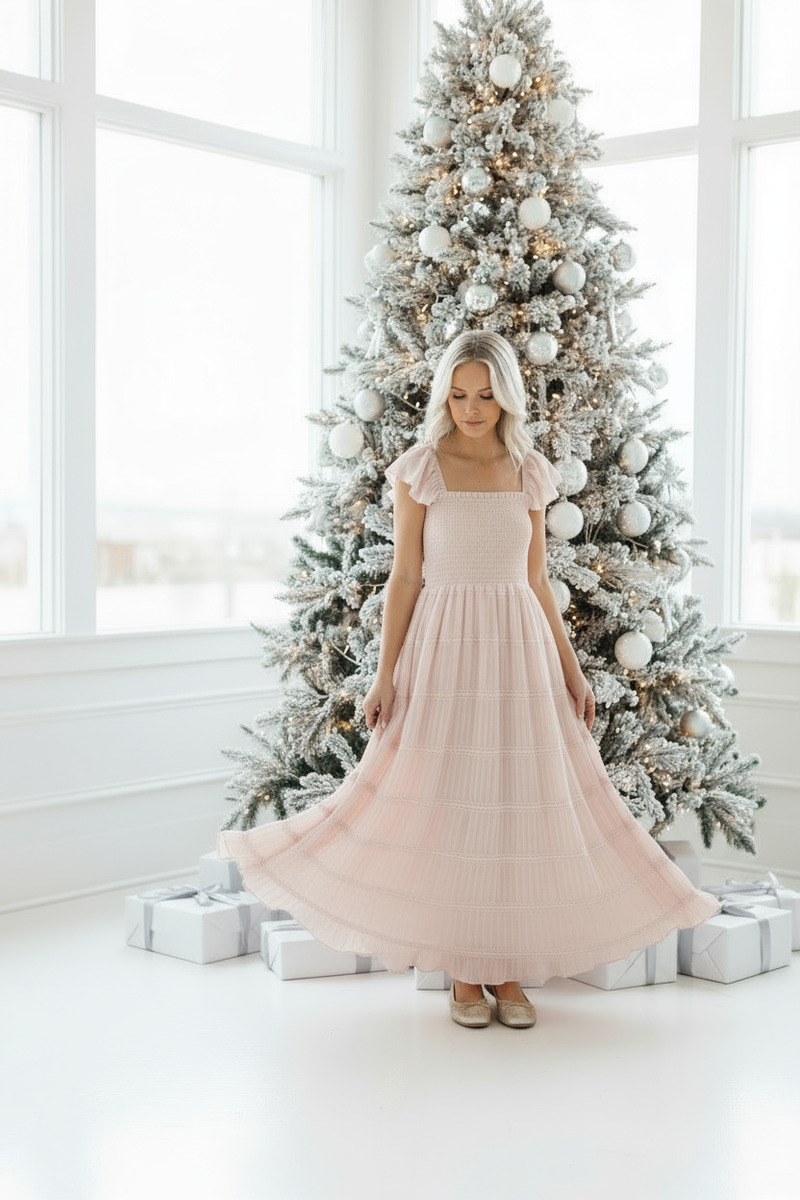 Mom in Pink Chiffon Marabella Dress - Solo