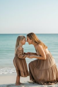 INDIE BLUE Dresses Pippa Dress (mocha muslin)