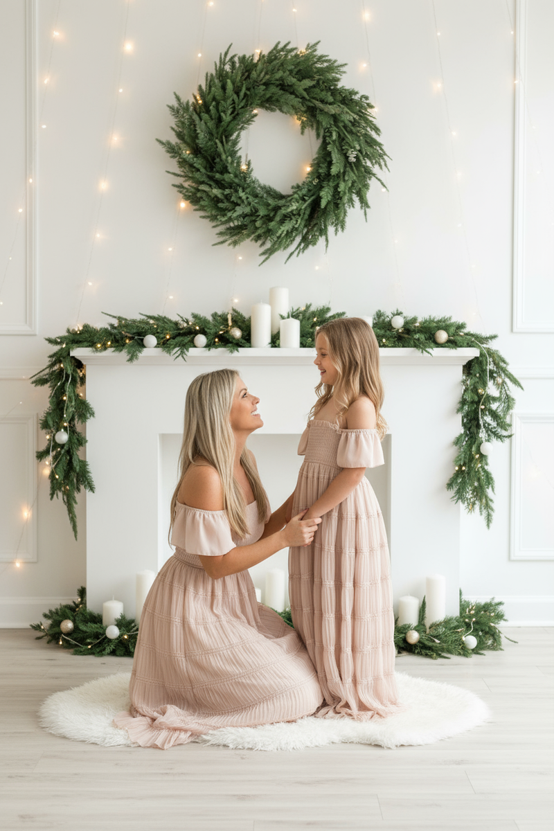 INDIE BLUE Women Women's Marabella Dress (soft pink chiffon)