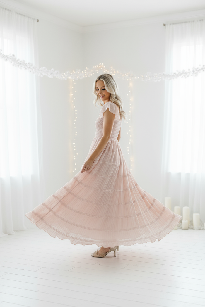 Mom twirling gracefully